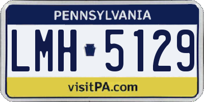 PA license plate LMH5129