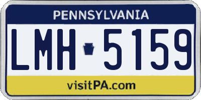 PA license plate LMH5159