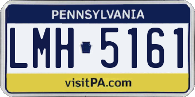 PA license plate LMH5161