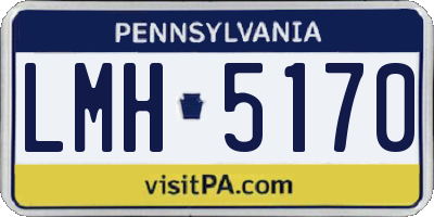PA license plate LMH5170