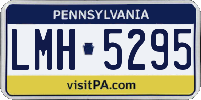 PA license plate LMH5295