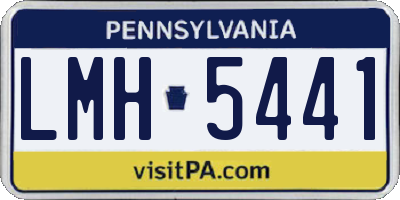 PA license plate LMH5441