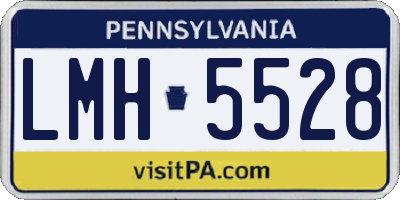 PA license plate LMH5528