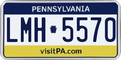 PA license plate LMH5570