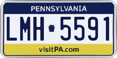 PA license plate LMH5591