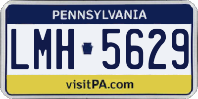 PA license plate LMH5629