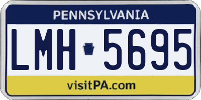 PA license plate LMH5695