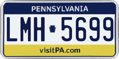 PA license plate LMH5699