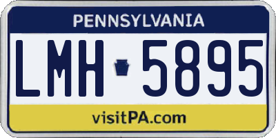 PA license plate LMH5895