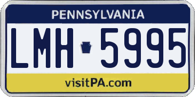 PA license plate LMH5995