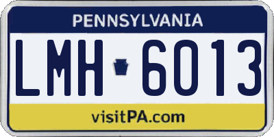 PA license plate LMH6013