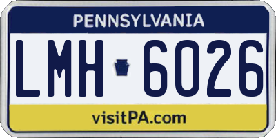 PA license plate LMH6026