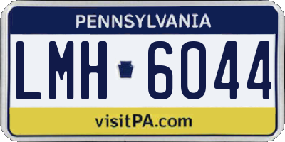 PA license plate LMH6044