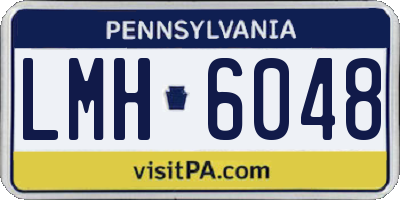 PA license plate LMH6048