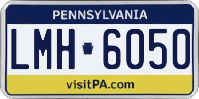 PA license plate LMH6050