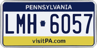 PA license plate LMH6057