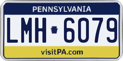 PA license plate LMH6079