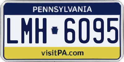 PA license plate LMH6095