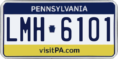 PA license plate LMH6101