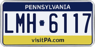 PA license plate LMH6117