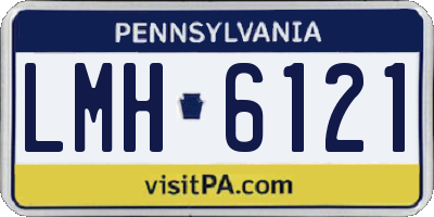 PA license plate LMH6121