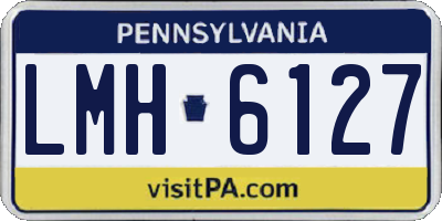 PA license plate LMH6127