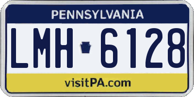 PA license plate LMH6128