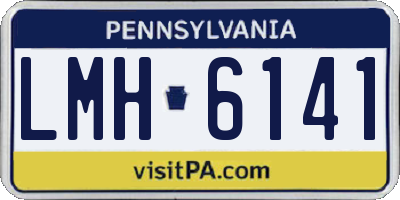 PA license plate LMH6141