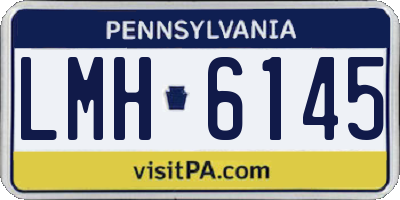 PA license plate LMH6145