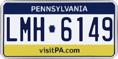 PA license plate LMH6149