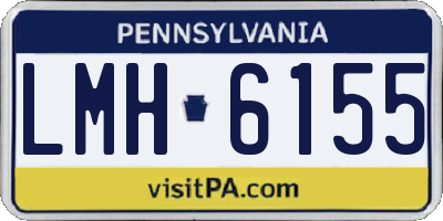 PA license plate LMH6155