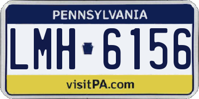 PA license plate LMH6156