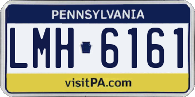 PA license plate LMH6161