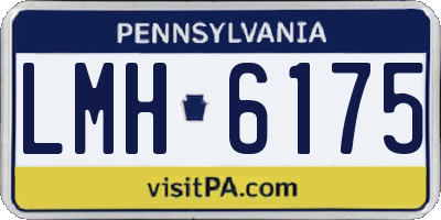 PA license plate LMH6175