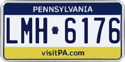 PA license plate LMH6176