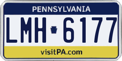 PA license plate LMH6177