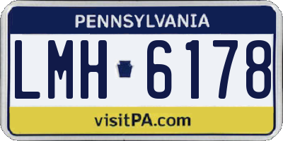 PA license plate LMH6178