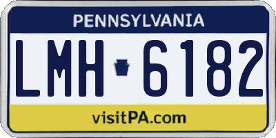 PA license plate LMH6182
