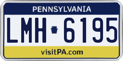 PA license plate LMH6195