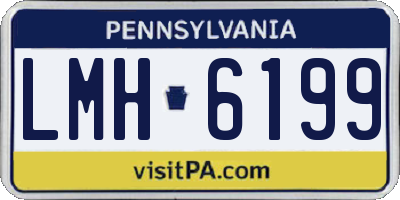 PA license plate LMH6199