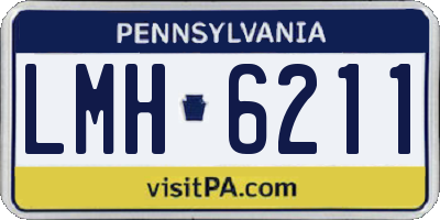 PA license plate LMH6211