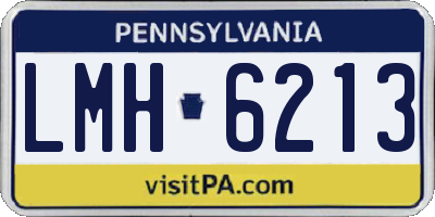 PA license plate LMH6213