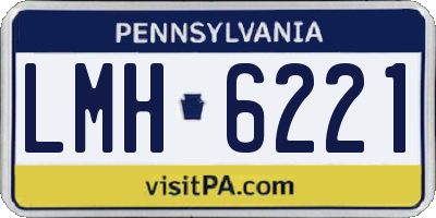PA license plate LMH6221