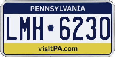 PA license plate LMH6230