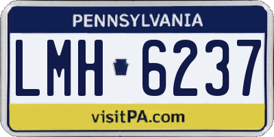 PA license plate LMH6237