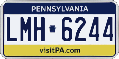 PA license plate LMH6244