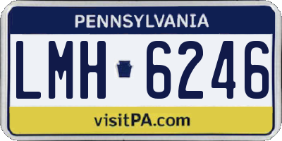 PA license plate LMH6246