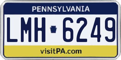 PA license plate LMH6249