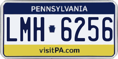PA license plate LMH6256