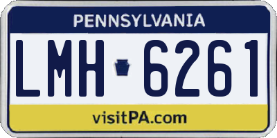 PA license plate LMH6261